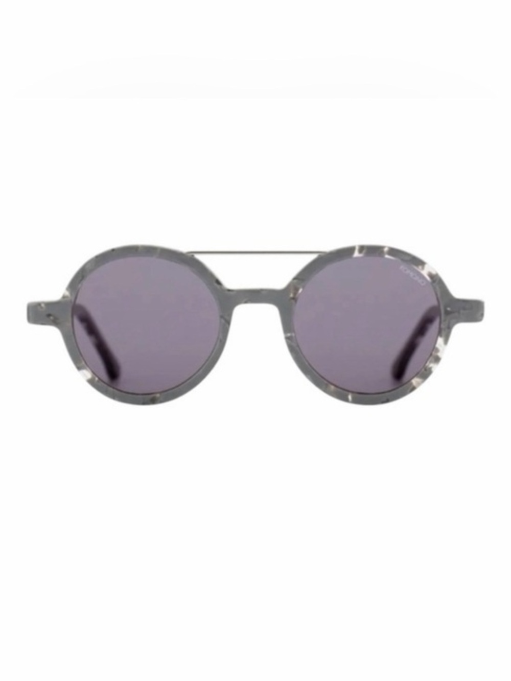 KOMONO Sunglasses NEW The Vivien Concrete Gray Round